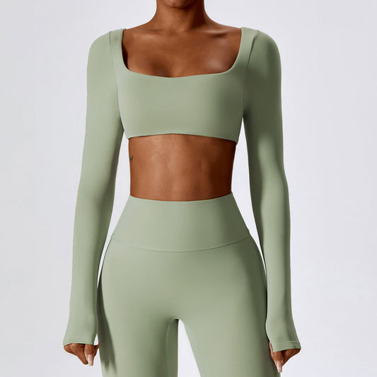 Long Sleeve Top in Green
