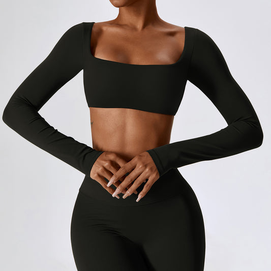 Long Sleeve Top in Black