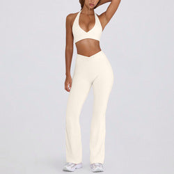 Blush Flow Leggings in White