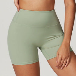 High Waist Shorts in Green